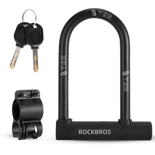 Heavy Duty Bike U Lock with 4ft Cable Anti-Theft Lock & Mounting Bracket