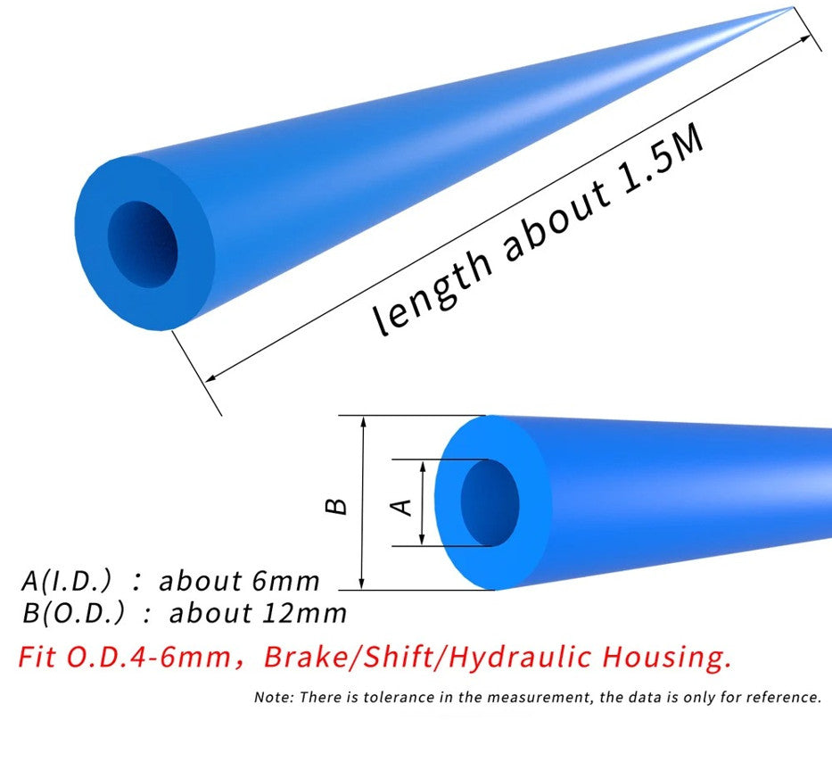 Bike Cable Housing Foam Damper Sleeve - 1.5M for MTB & Road Bikes