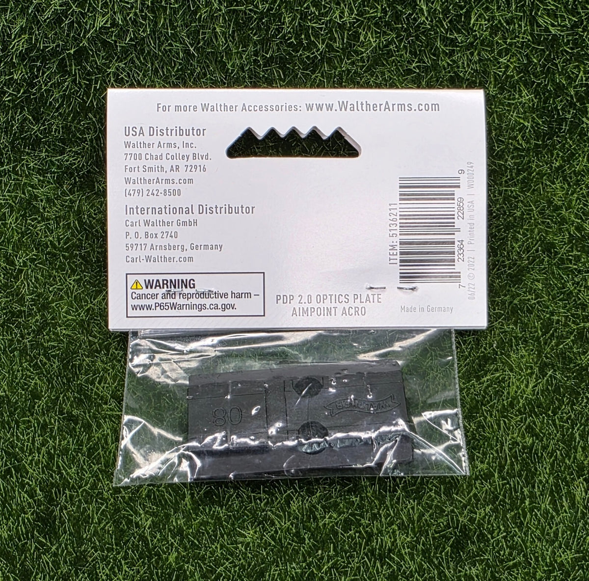 Walther PDP OEM Aimpoint Acro Adapter Plate 08, Generation 2.0