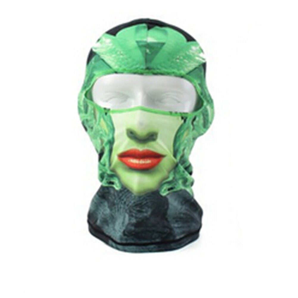 Full Face Balaclava Mask with Skull Print for Outdoor Sports & Tactical Use