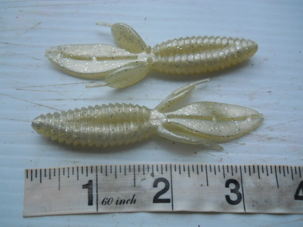 Soft Plastic Bass Fishing Baits - 50 3.5" Beaver Bug Lures in Multiple Colors