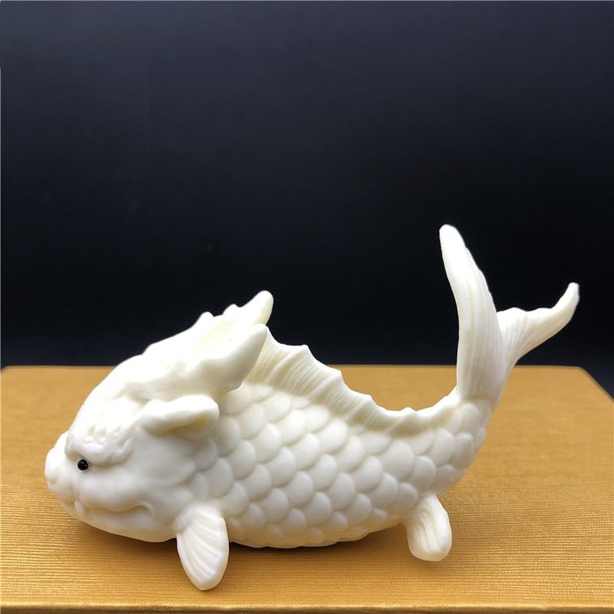 Handmade Ceramic Dragon Fish Tea Pet for Traditional Tea Ceremony Decor