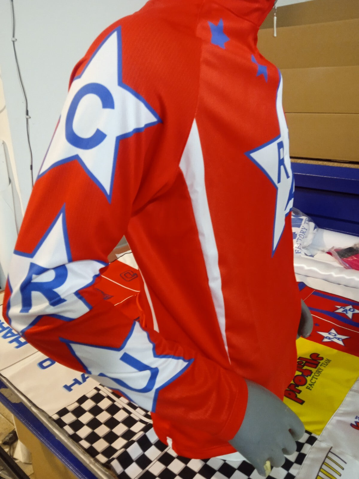 Men's BMX Cycling Jersey with Zipper & Back Pockets - Classic Old School Design