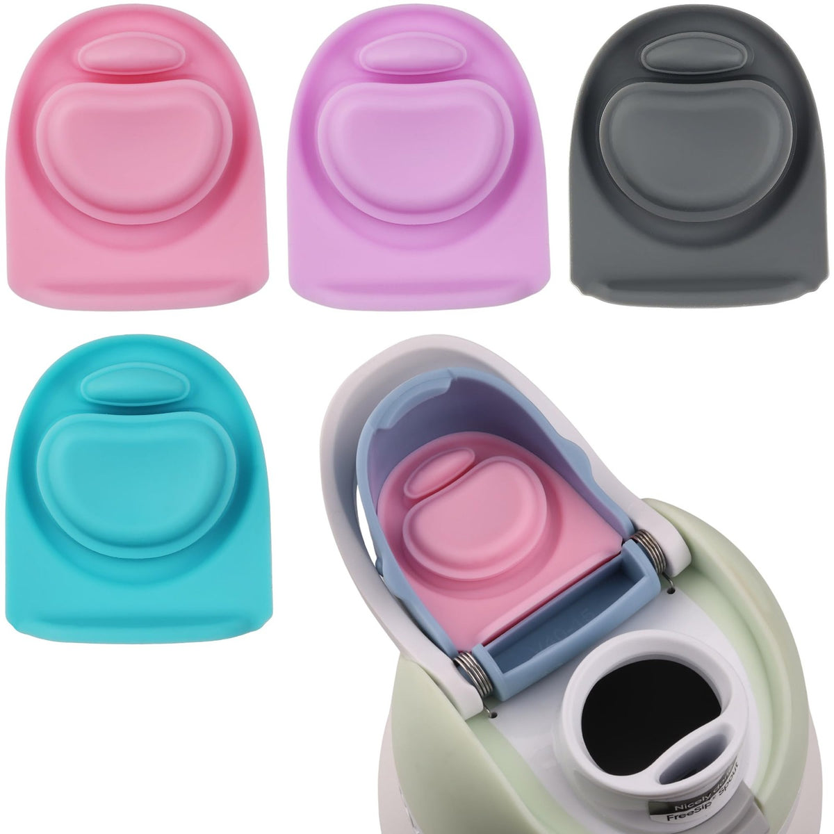 Rubber Seal Gasket for Owala Freesip Water Bottles 16/19/24/32/40oz - Multi-Color Pack