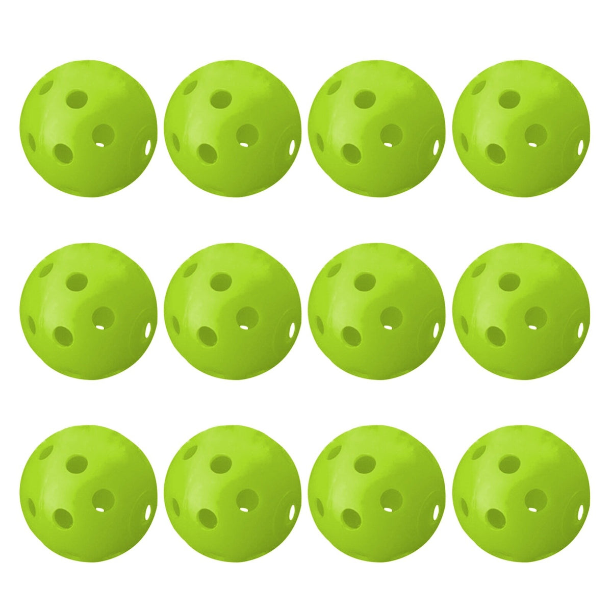 Indoor Outdoor Plastic Golf Practice Balls - Hollow Training Balls for Men Women Kids