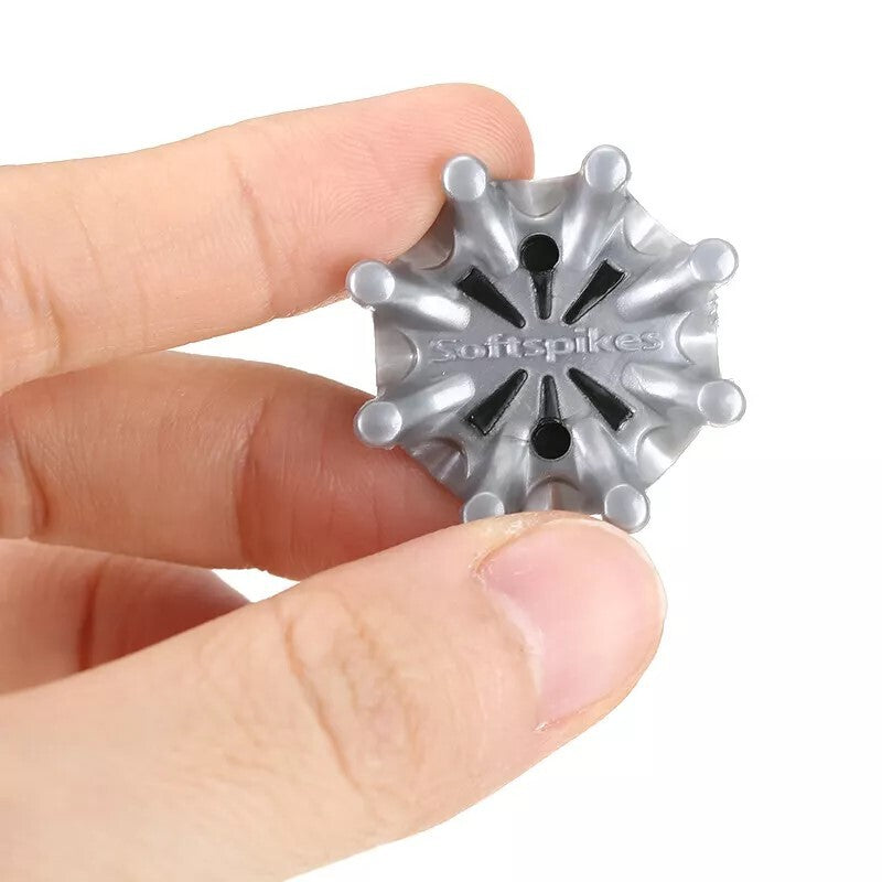 36Pcs Golf Shoe Spikes Replacement Studs Tri-Lok Fast Twist 3.0 Black Gray