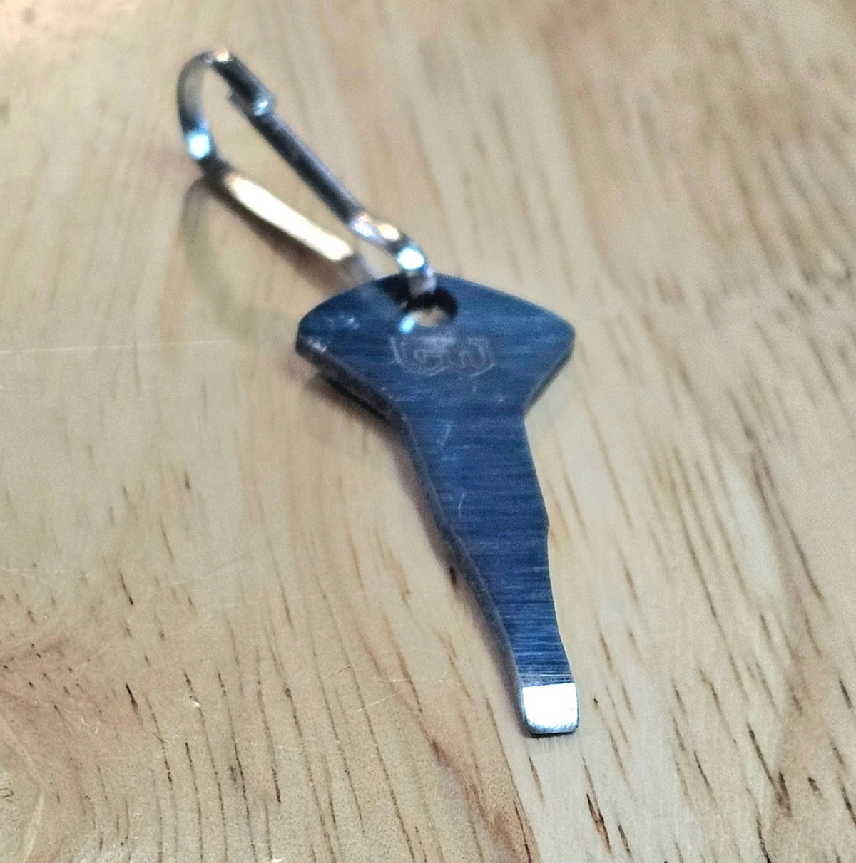High Carbon Steel Pry Bar Key with Lanyard Hole - 1.63 Inches - USA Made