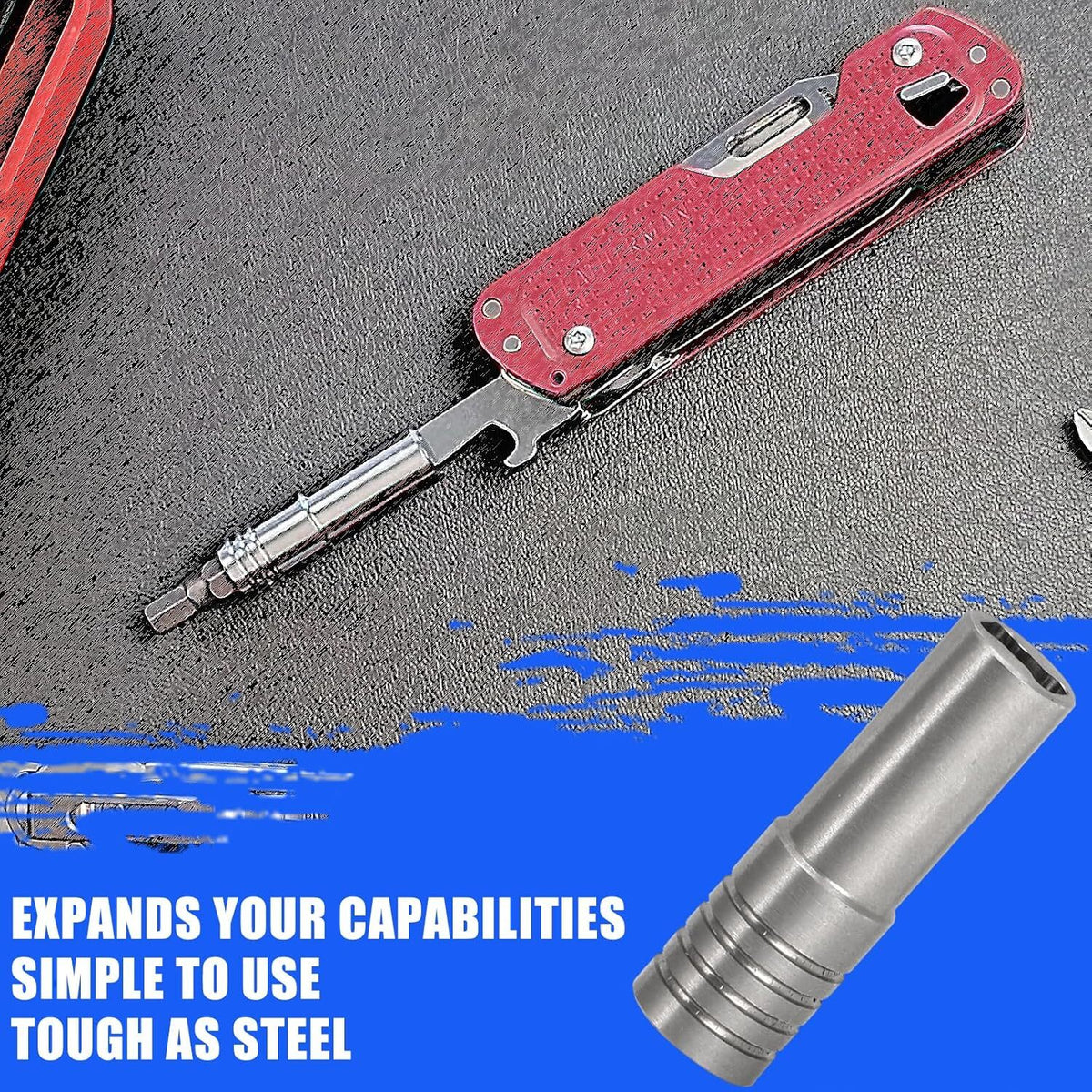 Multitool Screwdriver Extension Adapter for Leatherman T2 T4 K2 K4 P2 P4