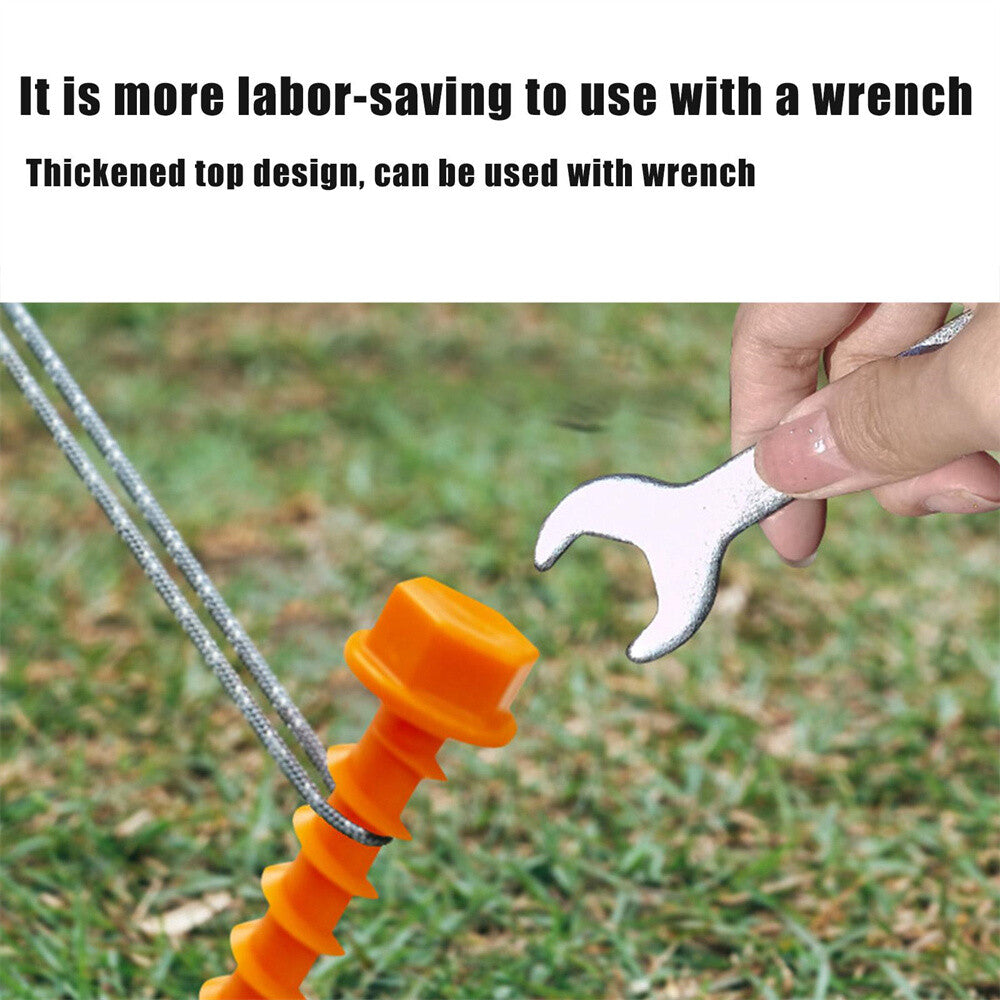 Heavy Duty Tent Stakes 10-Pack Camping Spikes Canopy Anchors Ground Pegs