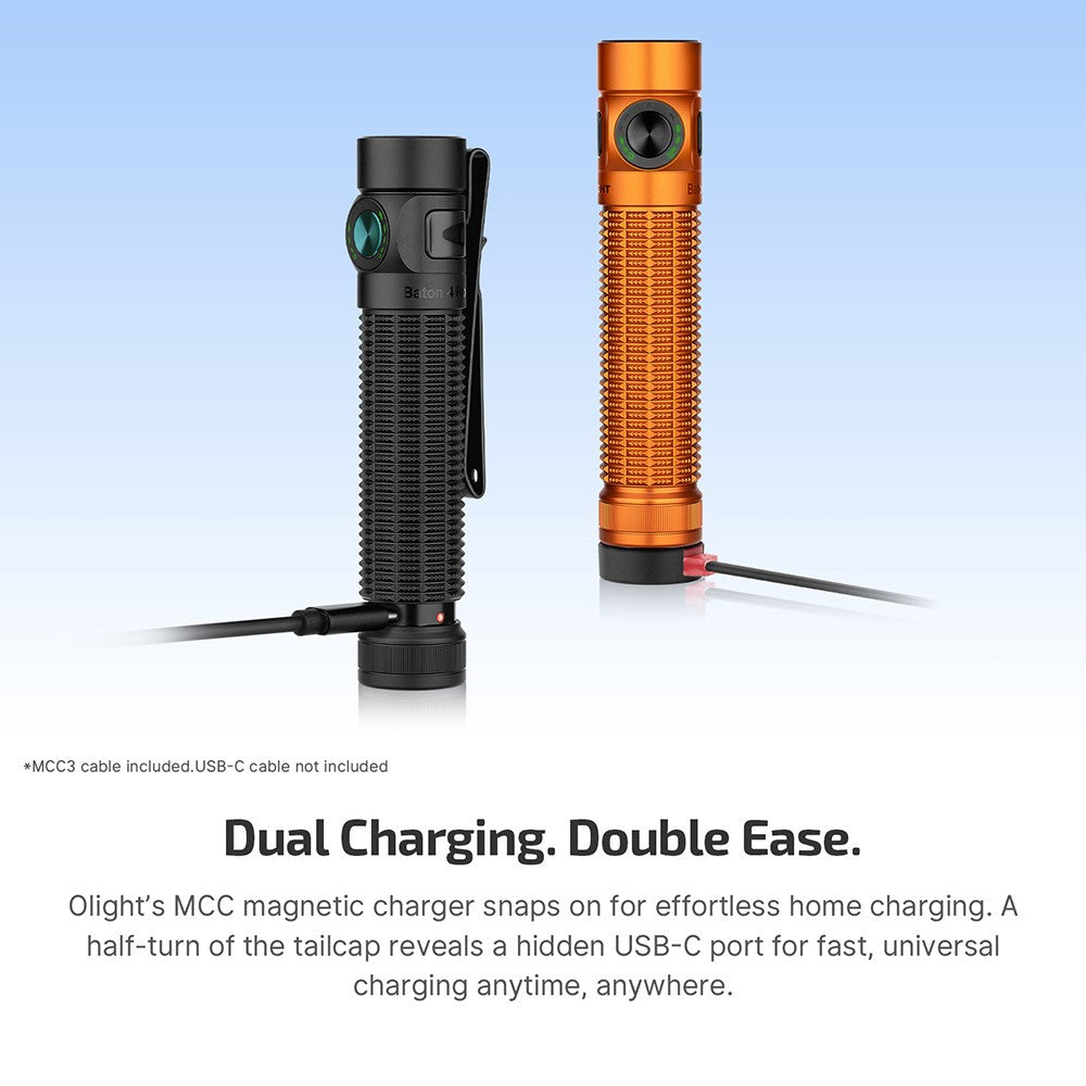 Compact Dual Switch LED Flashlight 1600 Lumens, Outdoor & Everyday Use
