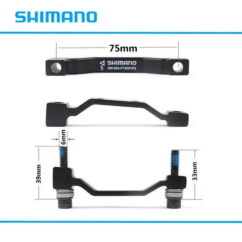 Shimano Front 180mm Disc Brake Adapter for 74mm and 74mm Forks