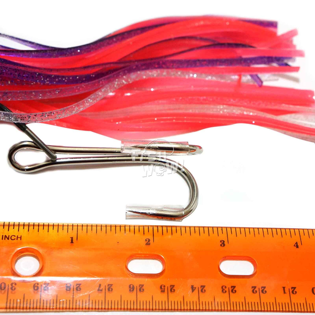 3-Pack 7-Inch Fishing Bullet Jet Head Lures - Saltwater Trolling Baits