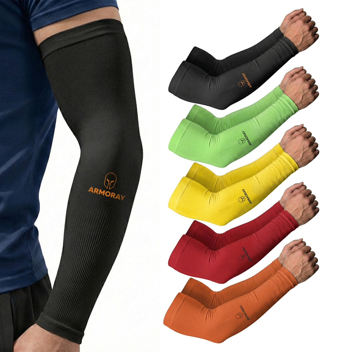 Tattoo Cover Up Arm Sleeves for Men & Women - UV Protection & Compression