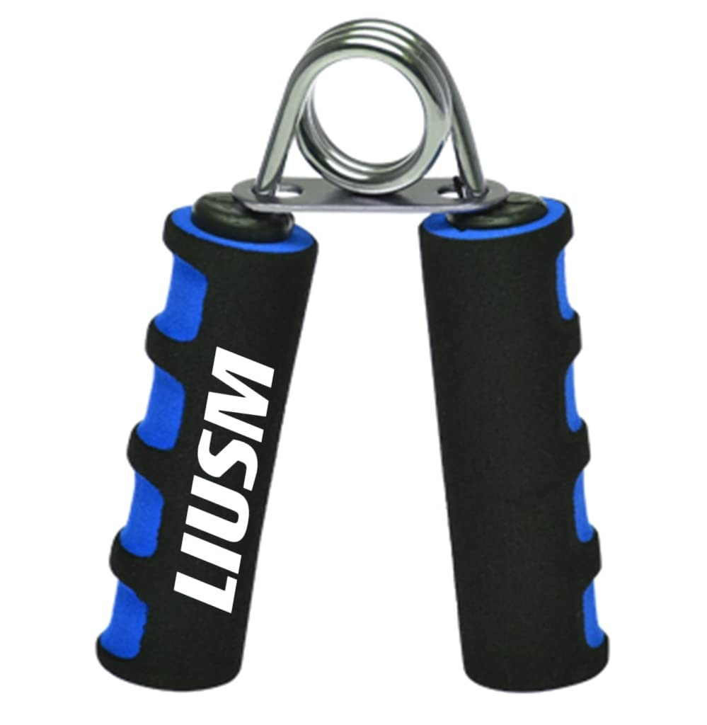 Pack of 2 Hand Grip Strengtheners for Wrist and Finger Exercise - Black & Blue