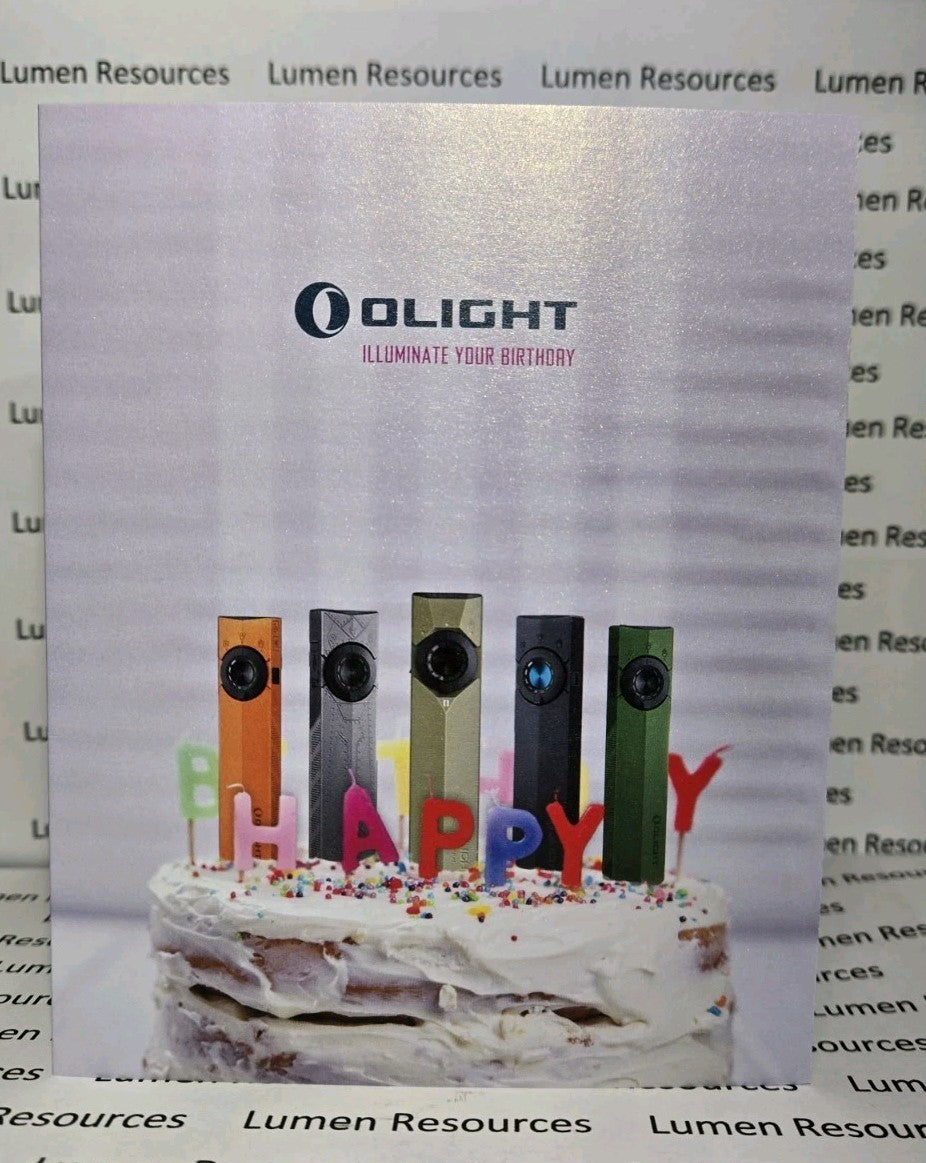 Limited Edition Olight i3T 2 EOS Birthday Flashlight & Card - 200 Lumens