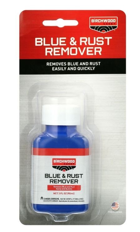 Rust and Blue Remover Liquid - 3 fl oz Bottle for Guns & Tools