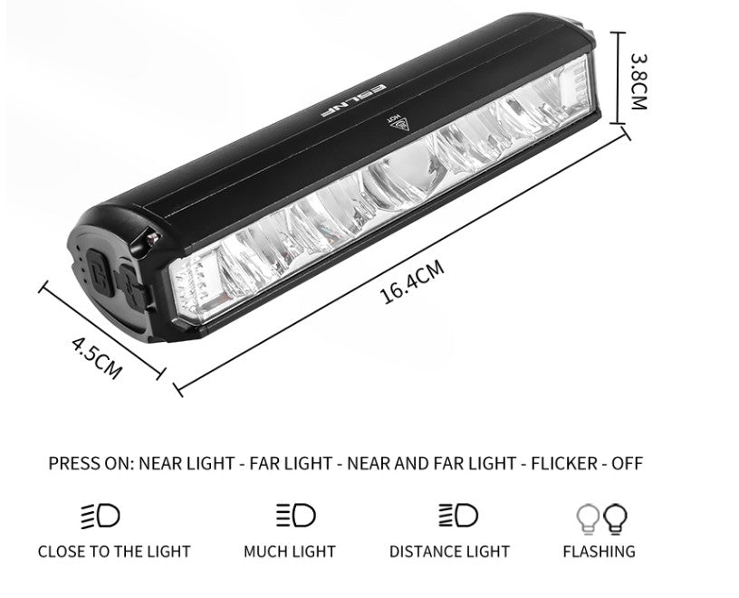 High-Power Bicycle Front Light 3250 Lumens USB Rechargeable 8000mAh