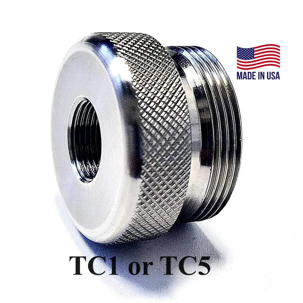 D and C Cell End Caps - Aluminum & Titanium Flashlight Parts