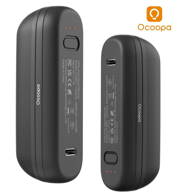 Rechargeable Magnetic Hand Warmers - Pocket-Sized, Fast Heating, Dual Pack