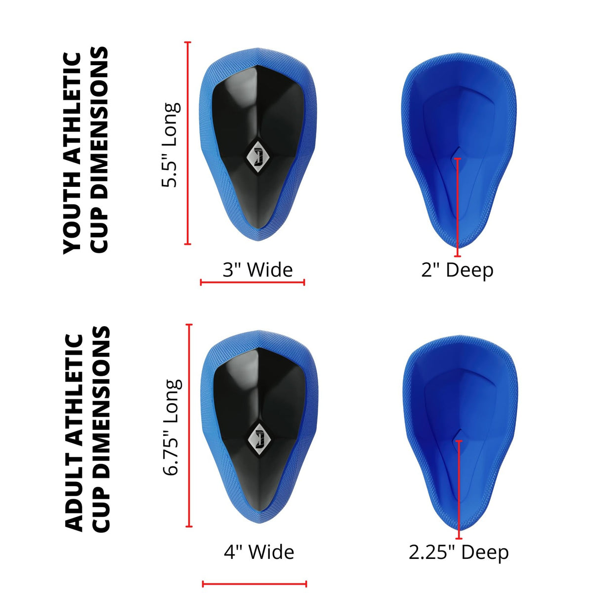 Adult Athletic Groin Protector with Soft Rim for High-Impact Sports