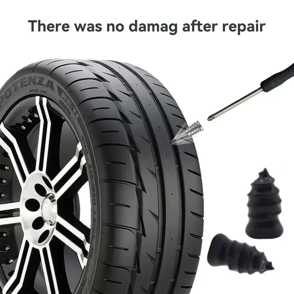 85-Piece Tire Repair Kit with Rubber Nails for Car Truck SUV Van