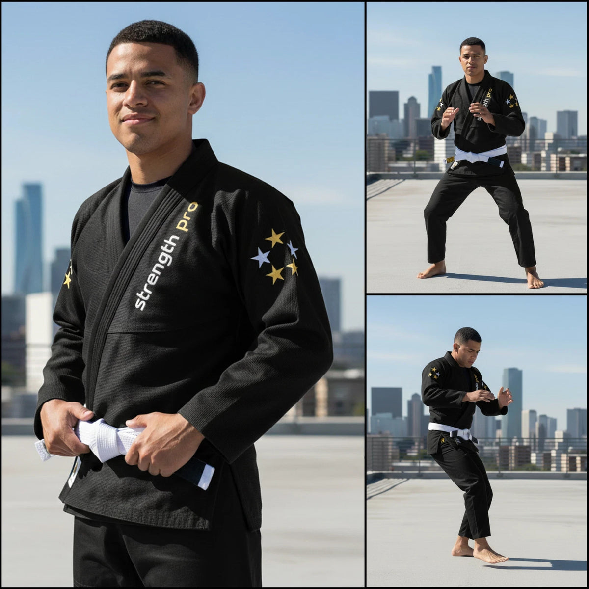 Men's Lightweight Preshrunk Jiu Jitsu Gi with Belt for Martial Arts Training