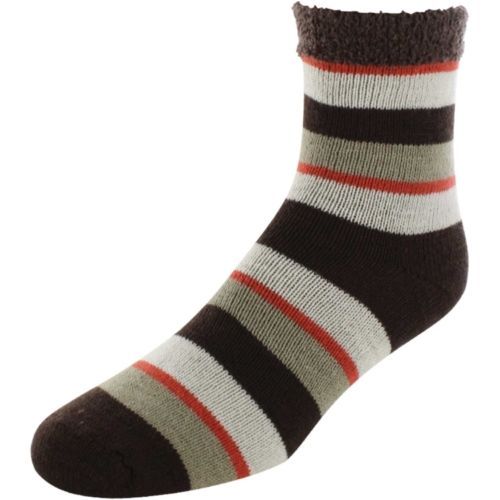 Men's Cozy Cabin Crew Socks One Size Comfortable Plush Lounge Socks