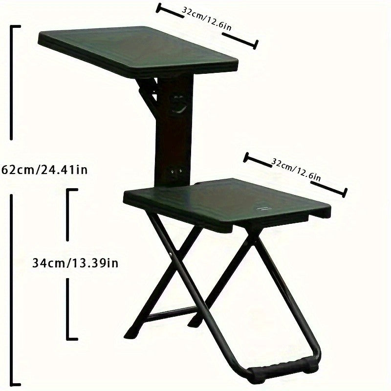 3-in-1 Vintage Folding Table and Chair Set for Outdoor Camping