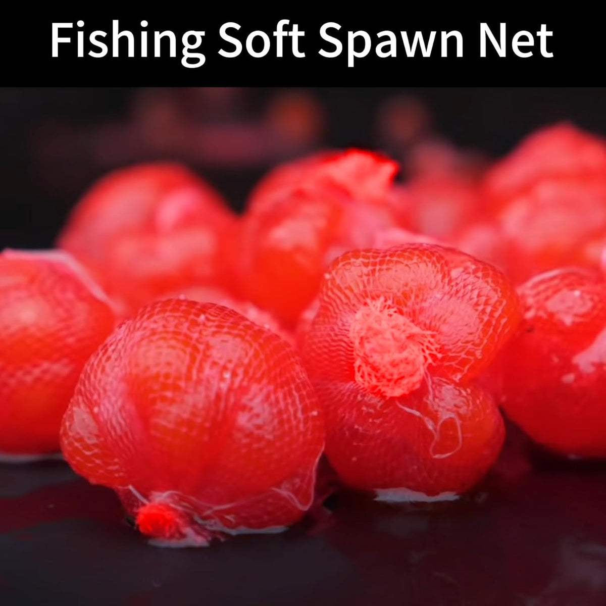 72 Ft Fish Spawn Net with 3-Inch Mesh Bait Holder for Catfish and Soft Bait