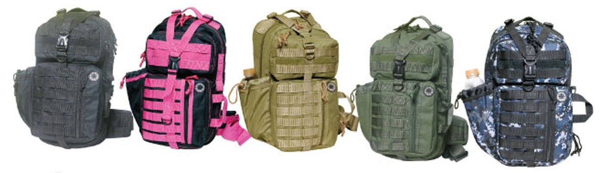 18-Inch Tactical Sling Backpack for Hunting Camping Hiking Navy Blue