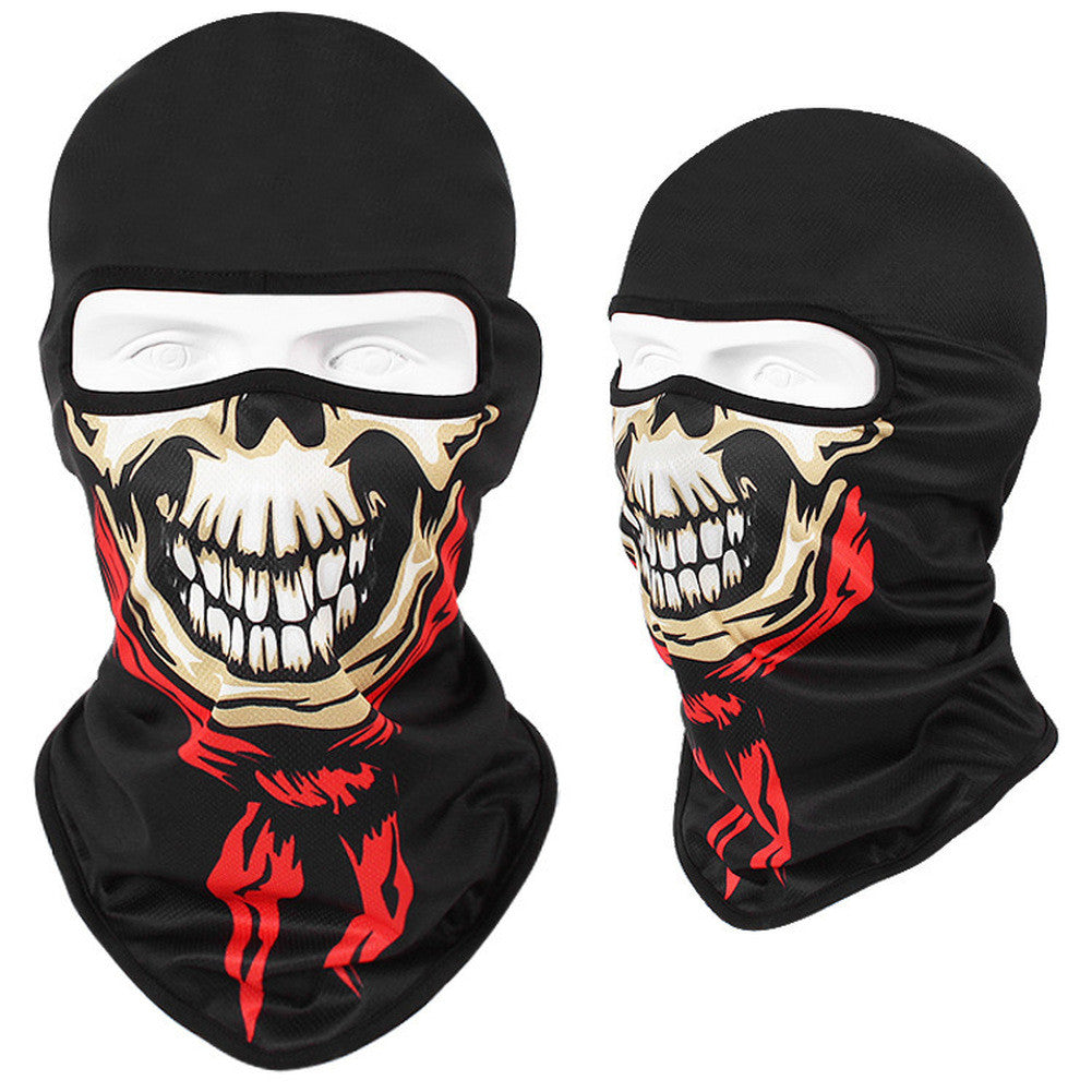 3D Ghosts Skull Balaclava Cycling Motorcycle Face Mask Halloween Cosplay