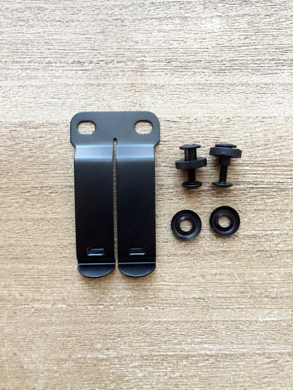 Kydex Metal Holster Clip for Gun Knife Tool Belt Waist Mount - Black