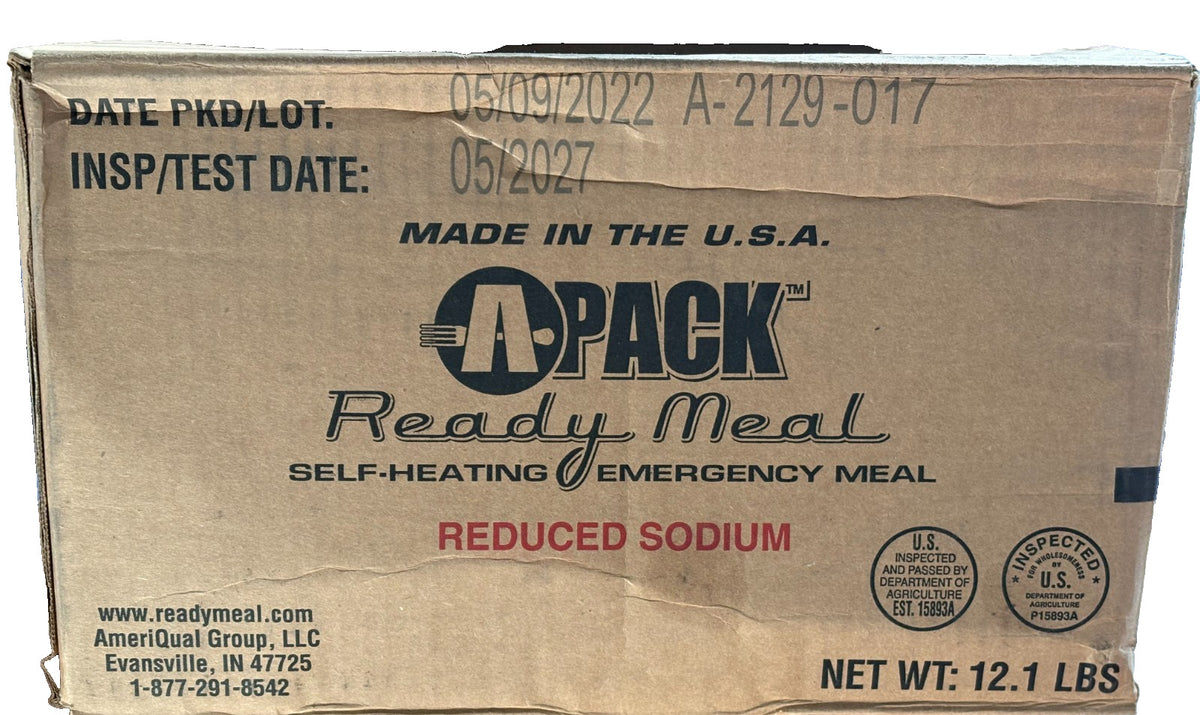 Ready-to-Eat Military MRE Pack - 12 Meals with 2027 Inspection Date