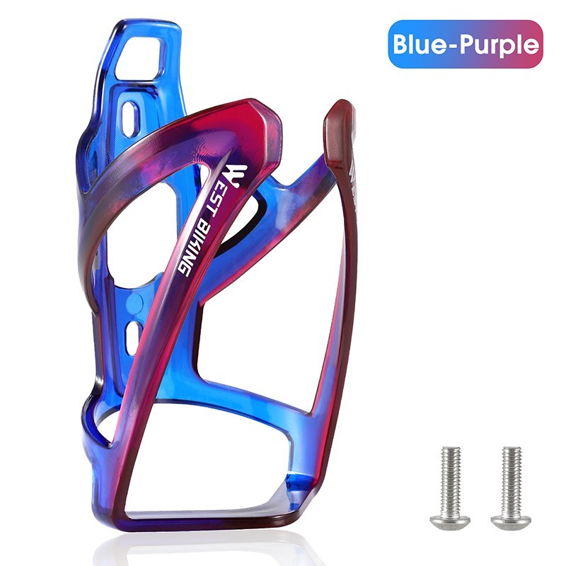 Ultralight Bicycle Water Bottle Cage - Mountain & Road Bike Ready, Colorful Gradient Finish
