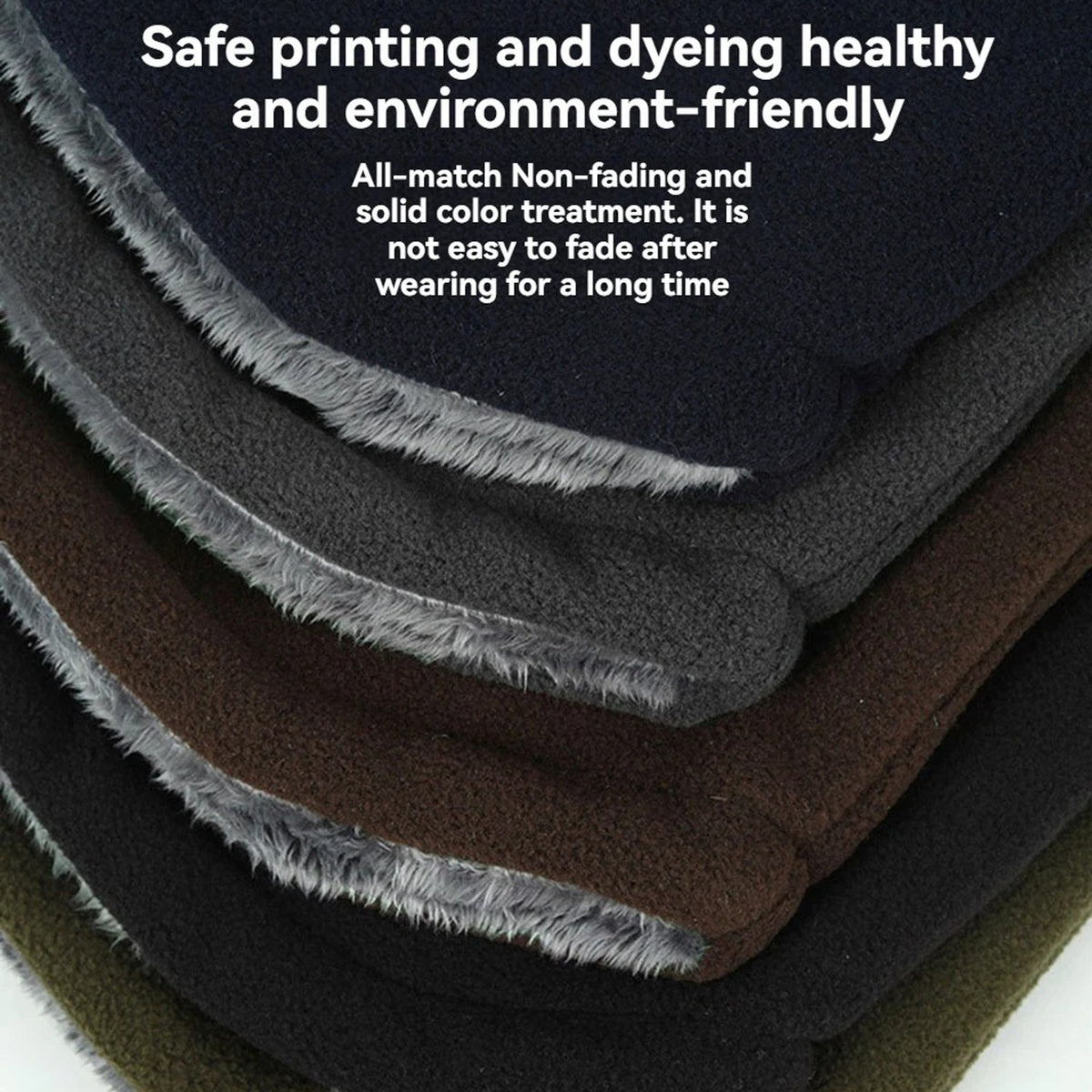 Winter Neck Warmer Mask with Fleece Lining Adjustable Gaiter Thick Scarf