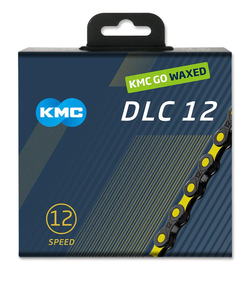 KMC DLC 12-Speed Waxed Mountain Road Bike Chain 126 Links for Shimano SRAM
