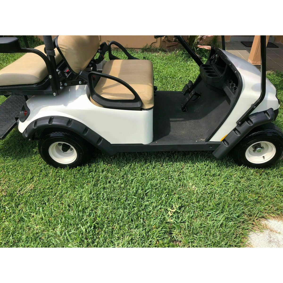 4PCS Golf Cart Fender Flares Front Rear with Steel Hardware for EZGO TXT 1994-2013