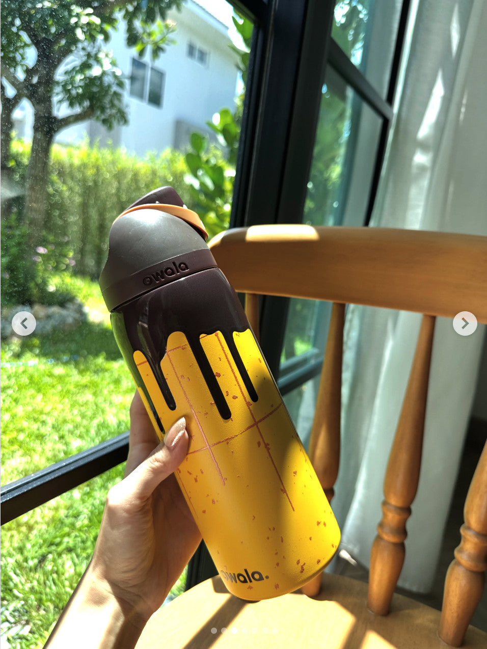 Insulated 32 oz Water Bottle with Flip Lock Cap - Gimme S’more Design