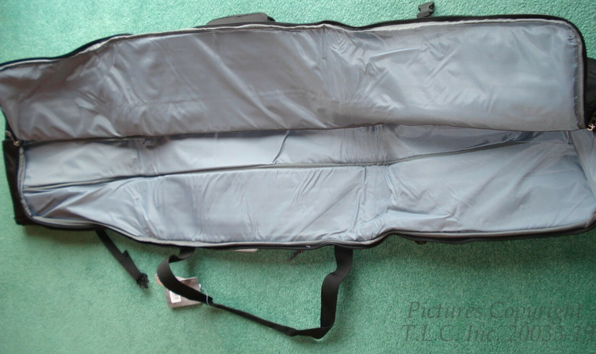 Adjustable Fully Padded Ski Bag for Single Skis - Black