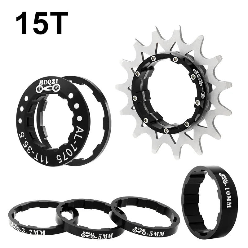 Single Speed Bicycle Cassette Cog 12T-22T Upgrade Kit for MTB & Road Bikes