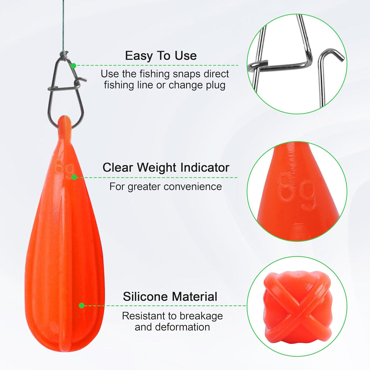 Kids Fishing Practice Casting Lures Set Silicone Bait Training Plugs
