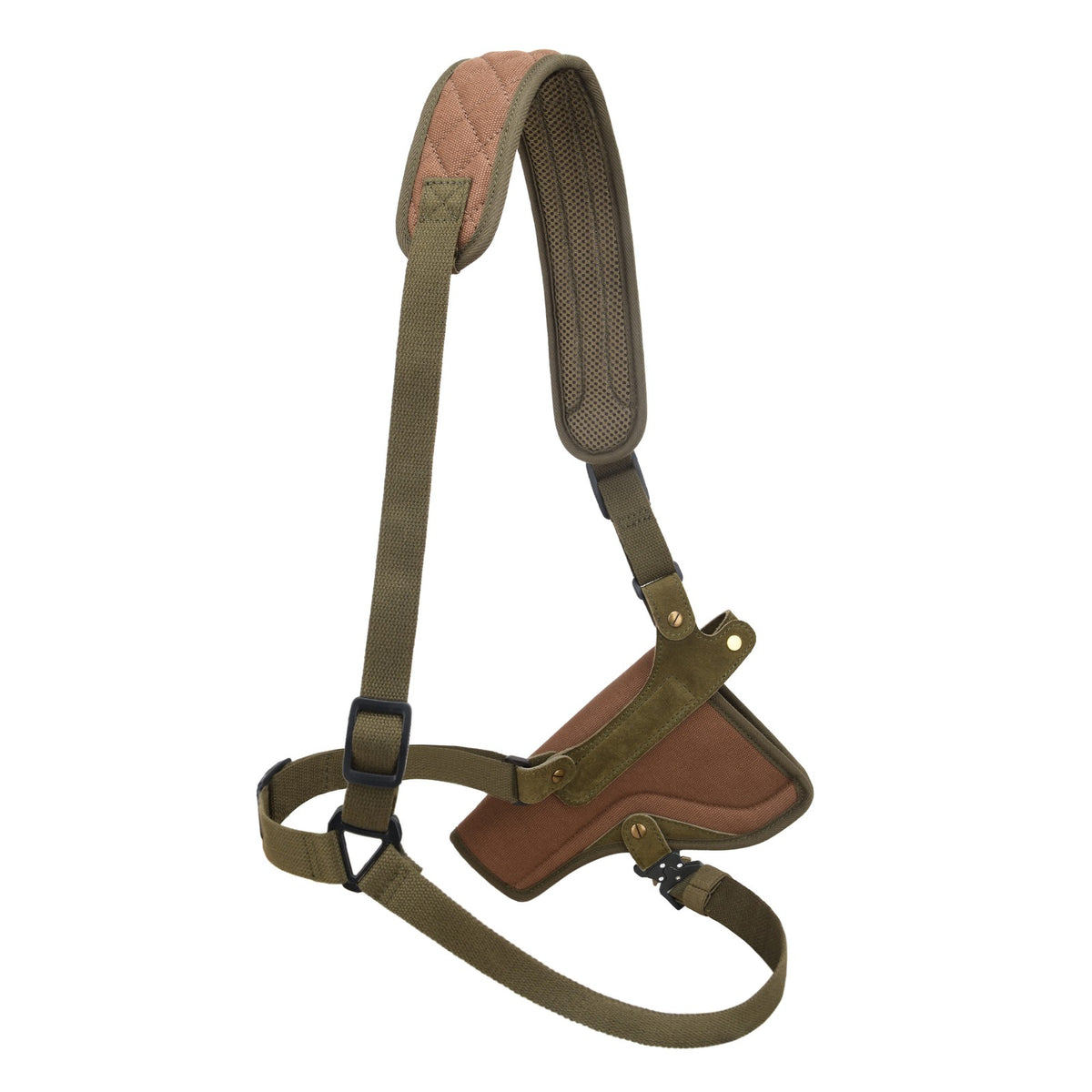 Canvas Gun Holster with 6 Shell Slots for Revolvers Up to 6" - Chest Carry