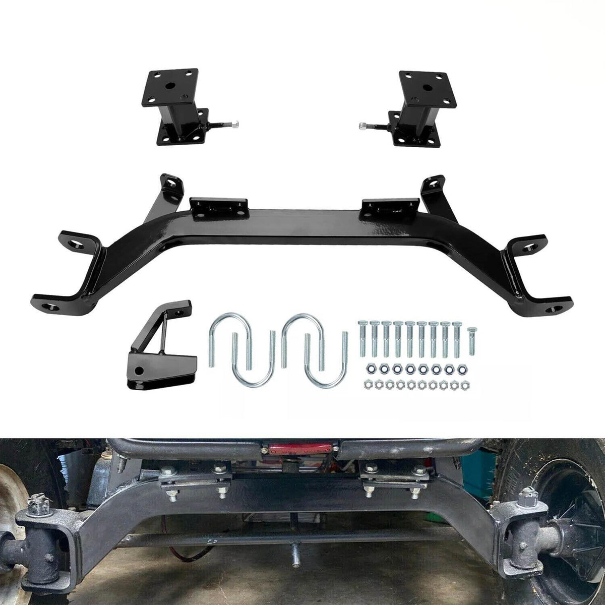 Golf Cart Drop Axle Lift Kit for EZGO Marathon Electric 1975-1994.5 - 4 Inch Suspension Upgrade