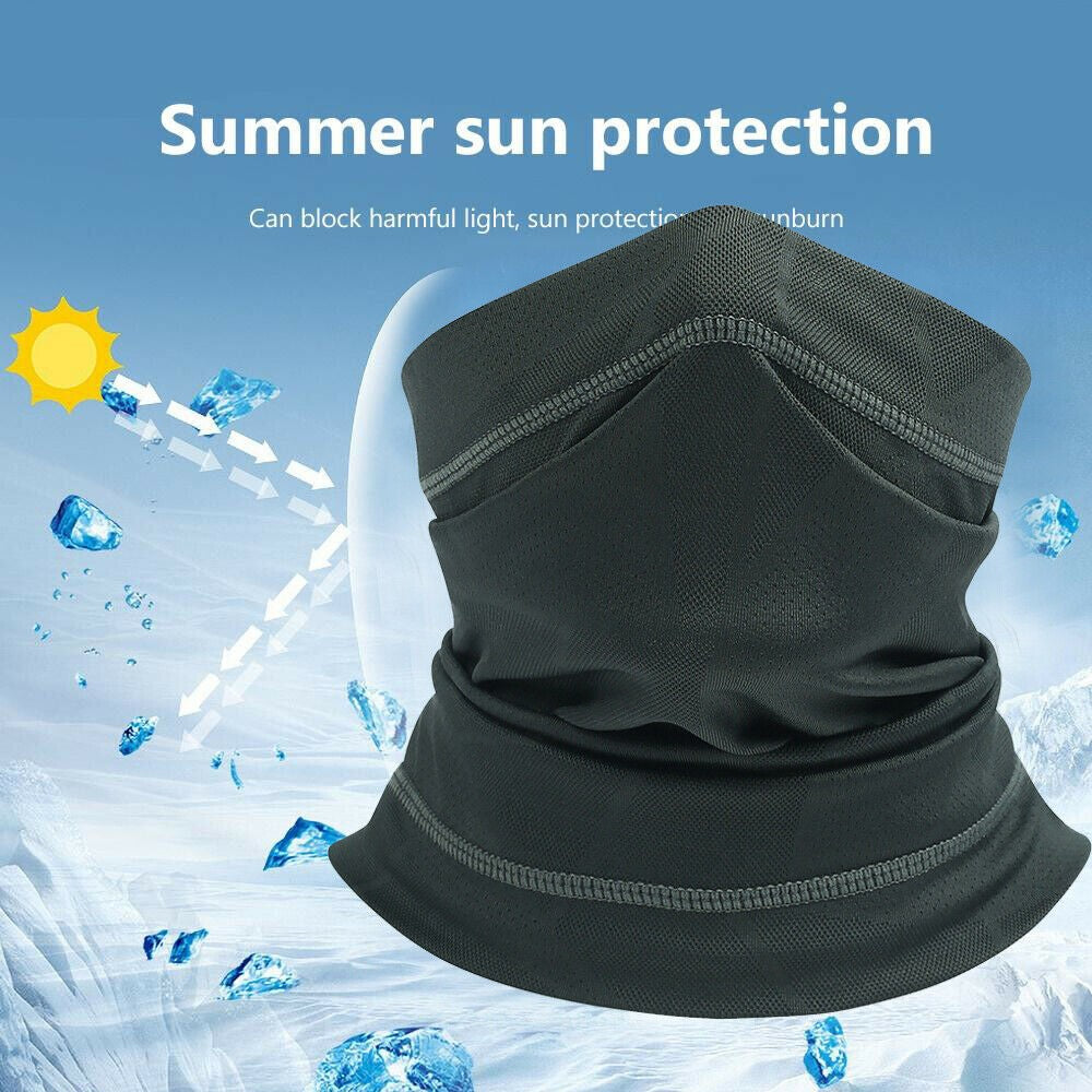 Breathable Cooling Neck Gaiter UV Face Mask Multi-Use Sun Protection Scarf