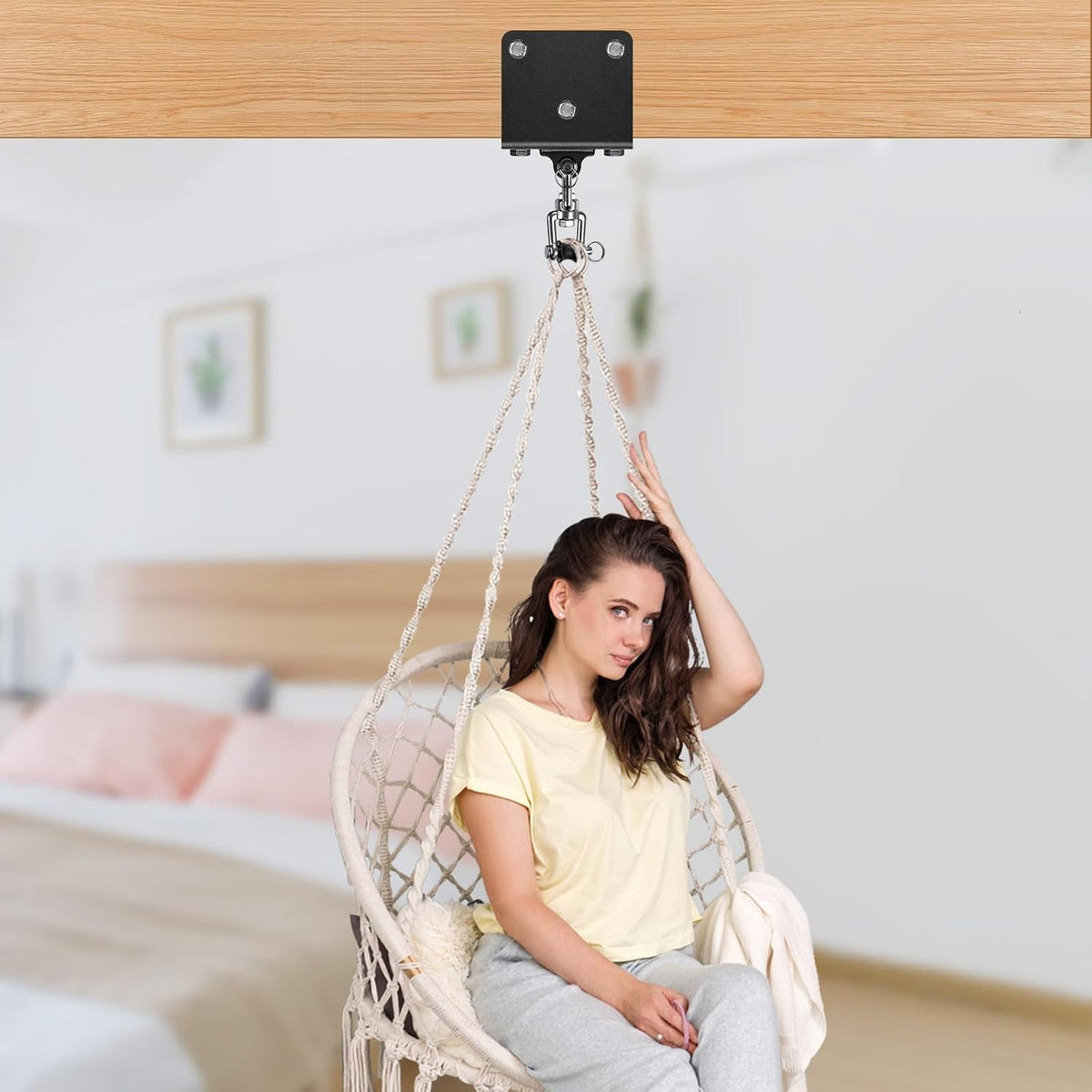 Heavy Bag Hanger with 360° Swivel for Boxing Punching Bags Ceiling Mount