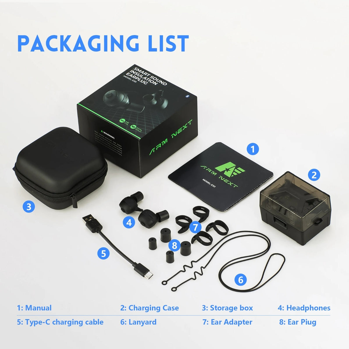 Bluetooth Tactical Earbuds for Shooting and Hunting Hearing Protection