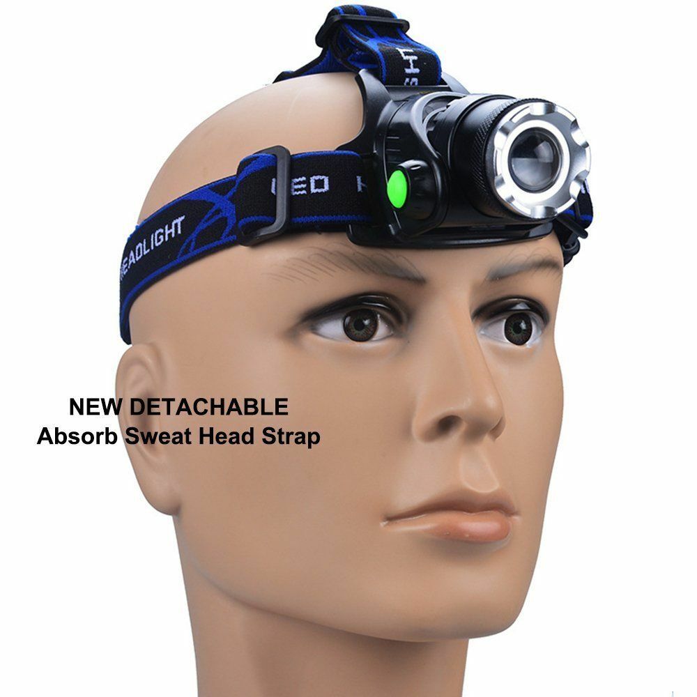 High Brightness LED Headlamp Rechargeable Waterproof Head Torch
