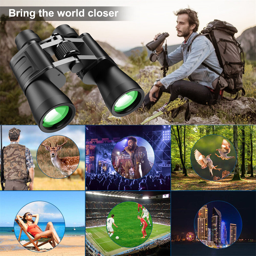 High Power Military Binoculars 8-24x50 Waterproof Night Viewing Optics