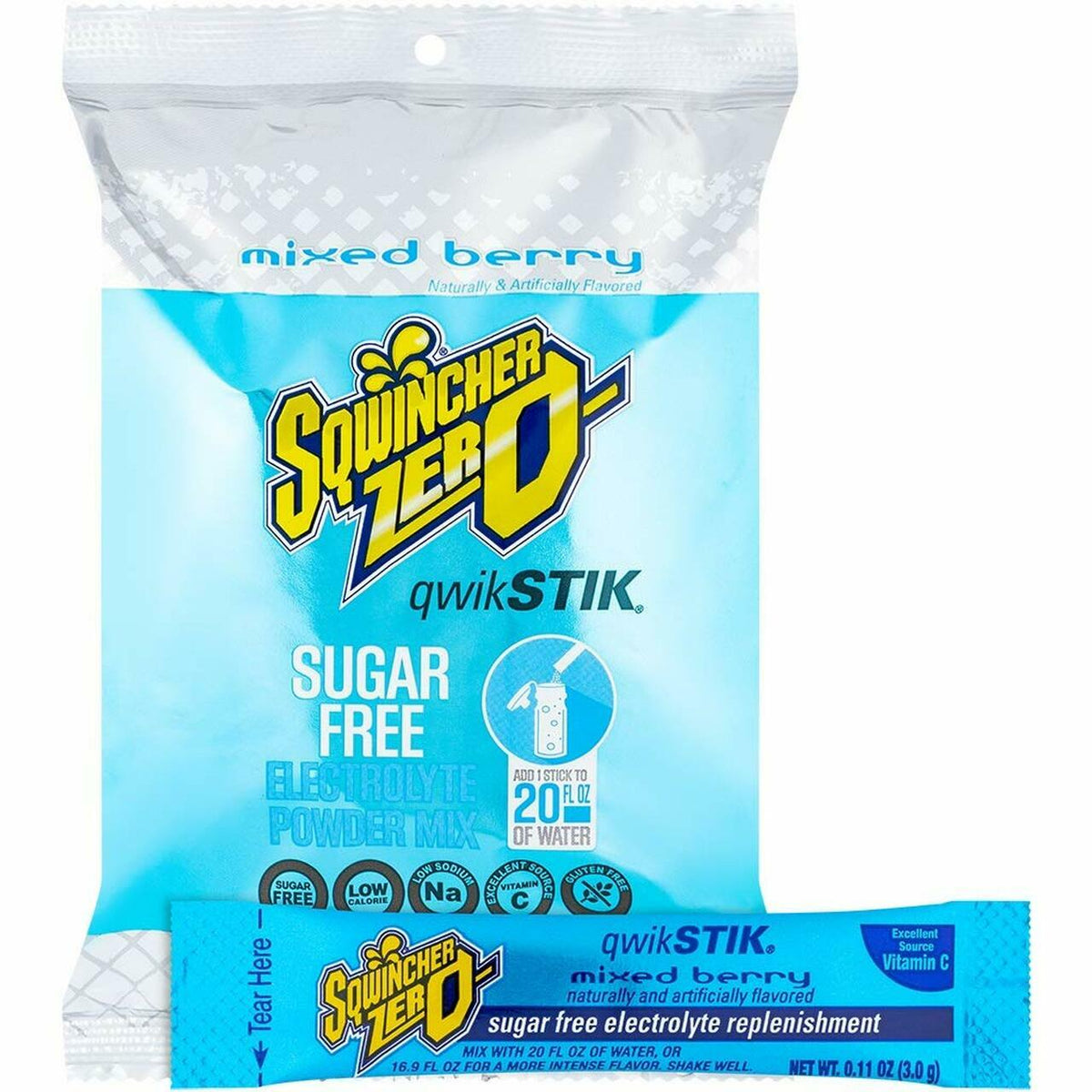 Sugar-Free Electrolyte Powder Pack for Sports Hydration, 50 Sticks