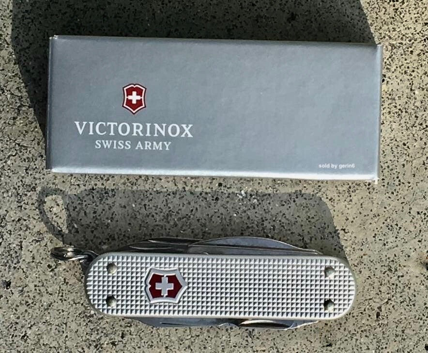 Victorinox Swiss Army Knife MiniChamp Silver Alox Multi-Tool